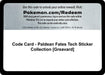Image for Code Card - Paldean Fates Tech Sticker Collection [Greavard] (SV: Paldean Fates) (PAF) - Pokemon
