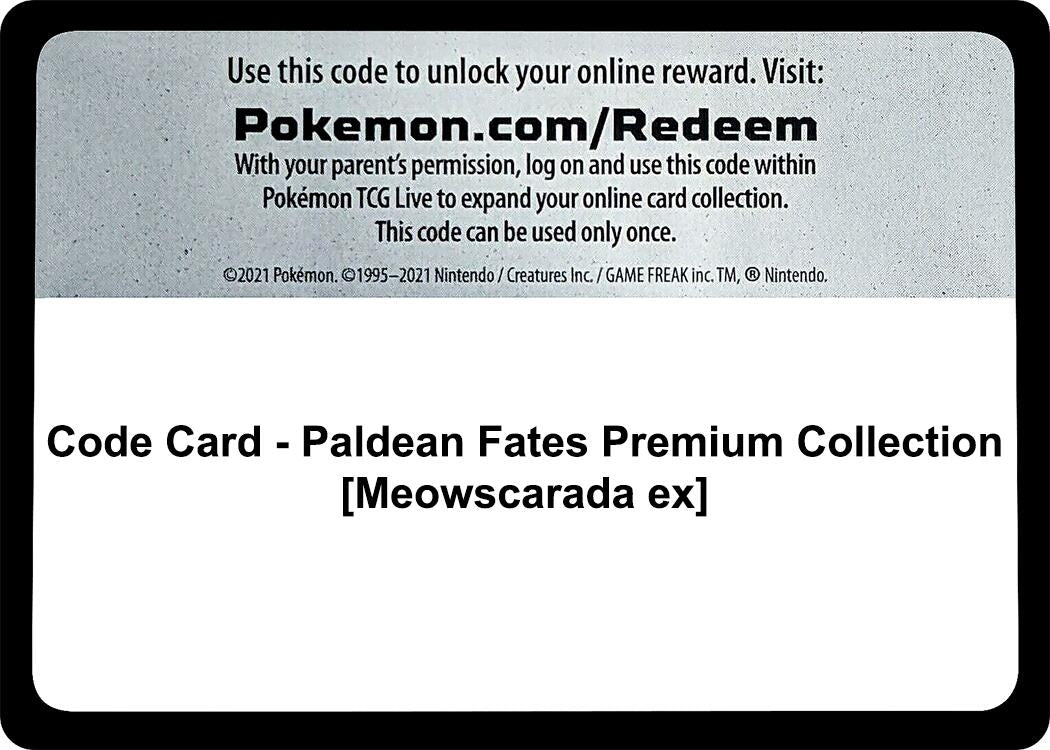 Image for Code Card - Paldean Fates Premium Collection [Meowscarada ex] (SV: Paldean Fates) (PAF) - Pokemon