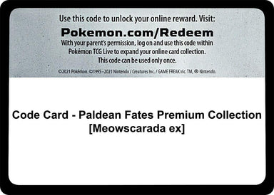Image for Code Card - Paldean Fates Premium Collection [Meowscarada ex] (SV: Paldean Fates) (PAF) - Pokemon