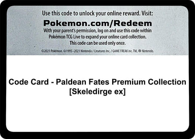Image for Code Card - Paldean Fates Premium Collection [Skeledirge ex] (SV: Paldean Fates) (PAF) - Pokemon
