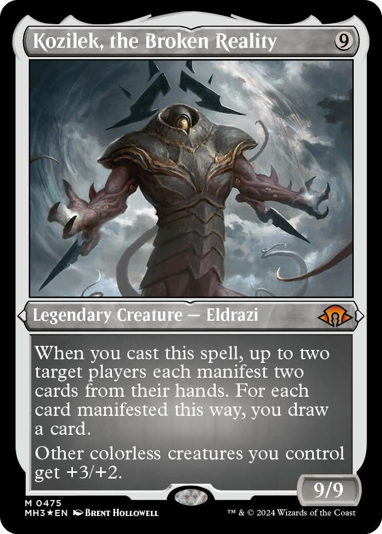Image for Kozilek, the Broken Reality (Foil Etched) (475) (Modern Horizons 3) - Magic: The Gathering