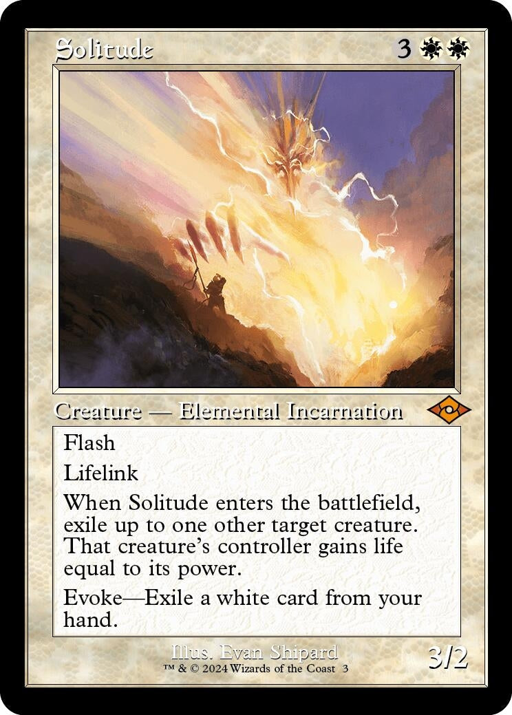 Image for Solitude (Retro Frame) (3) (Modern Horizons 2) (MH2) - Magic: The Gathering