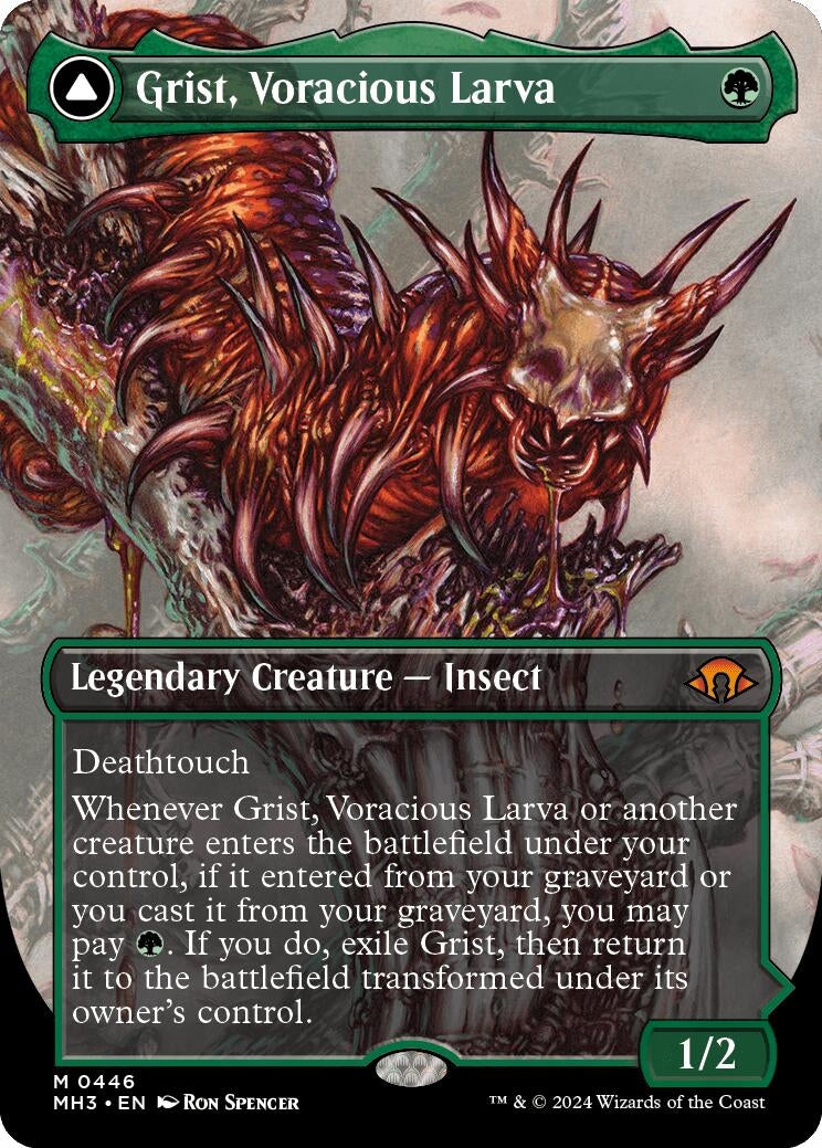 Image for Grist, Voracious Larva (Borderless) (446) (Modern Horizons 3) - Magic: The Gathering