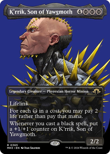 Image for K'rrik, Son of Yawgmoth (Borderless) (365) (Modern Horizons 3) - Magic: The Gathering