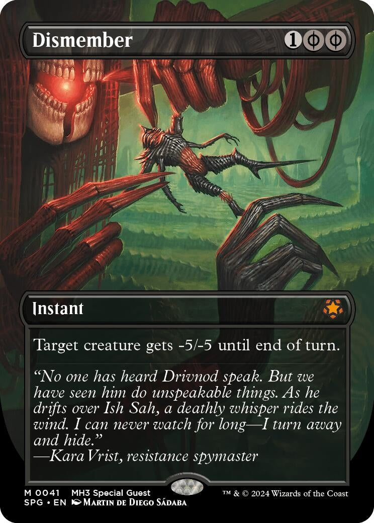 Image for Dismember (Borderless) (41) (Special Guests) - Magic: The Gathering