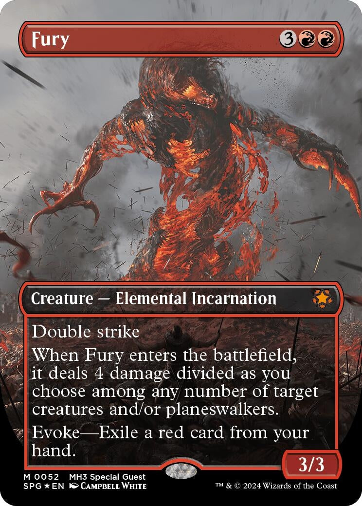 Image for Fury (Borderless) (Textured Foil) (52) (Special Guests) - Magic: The Gathering