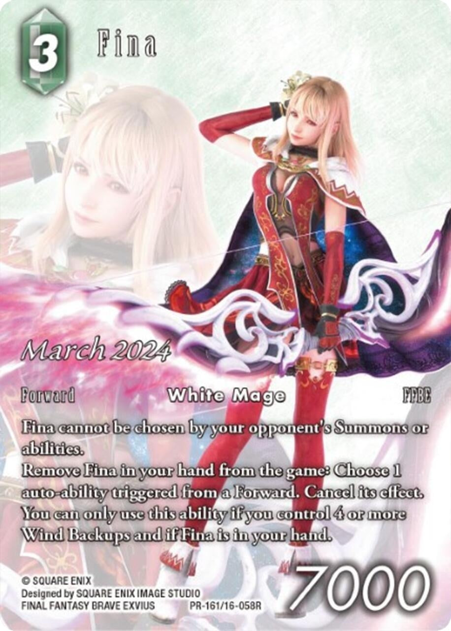 Image for Fina (March 2024) (PR--161/16-058R) (FF: Promo Cards) (PR) - Final Fantasy TCG