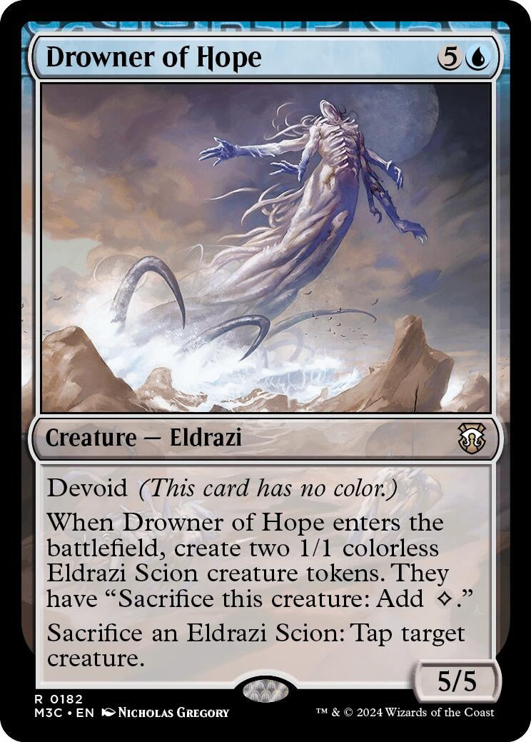 Image for Drowner of Hope (Ripple Foil) (182) (Modern Horizons 3) - Magic: The Gathering