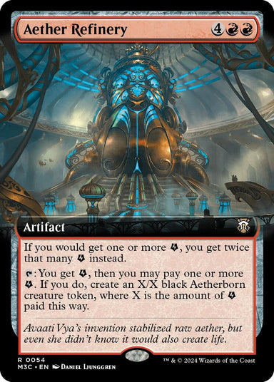 Image for Aether Refinery (Extended Art) (Ripple Foil) (54) (Modern Horizons 3) - Magic: The Gathering