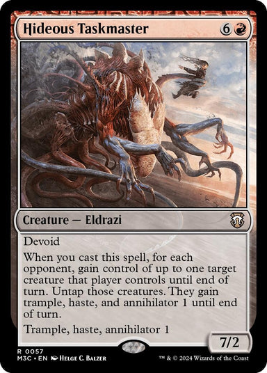 Image for Hideous Taskmaster (Ripple Foil) (57) (Modern Horizons 3) - Magic: The Gathering