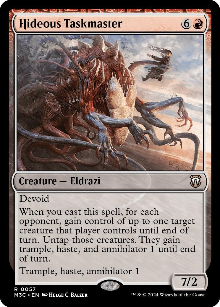 Image for Hideous Taskmaster (Ripple Foil) (57) (Modern Horizons 3) - Magic: The Gathering