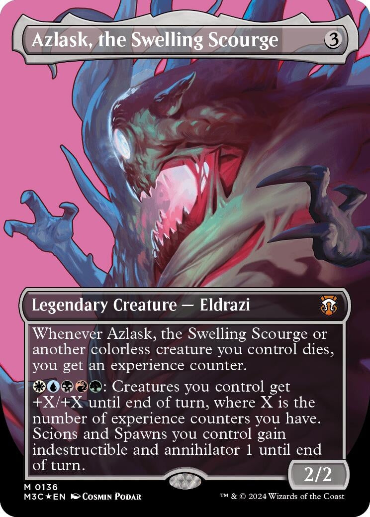 Image for Azlask, the Swelling Scourge (Borderless) (Ripple Foil) (136) (Modern Horizons 3) - Magic: The Gathering