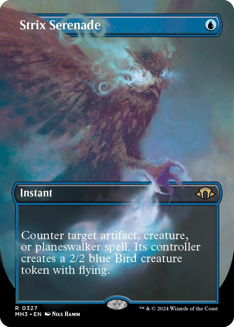 Image for Strix Serenade (Borderless) (327) (Modern Horizons 3) - Magic: The Gathering