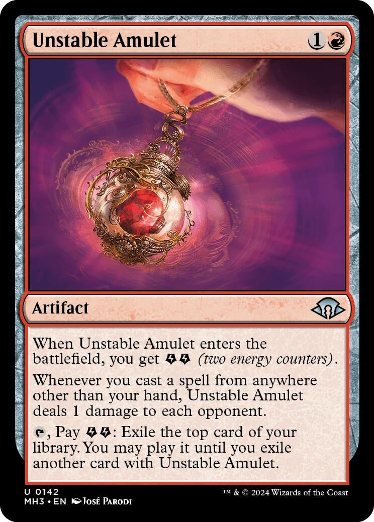 Image for Unstable Amulet (142) (Modern Horizons 3) - Magic: The Gathering