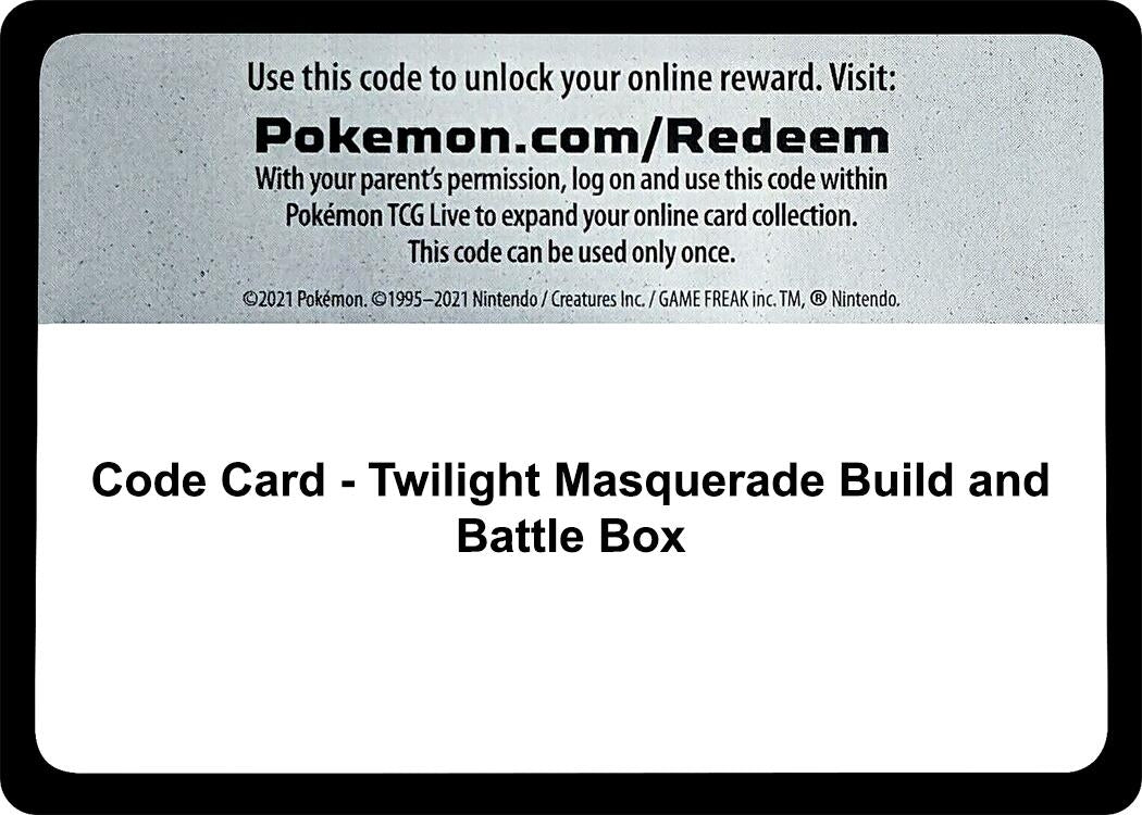 Image for Code Card - Twilight Masquerade Build and Battle Box (SV06: Twilight Masquerade) (TWM) - Pokemon