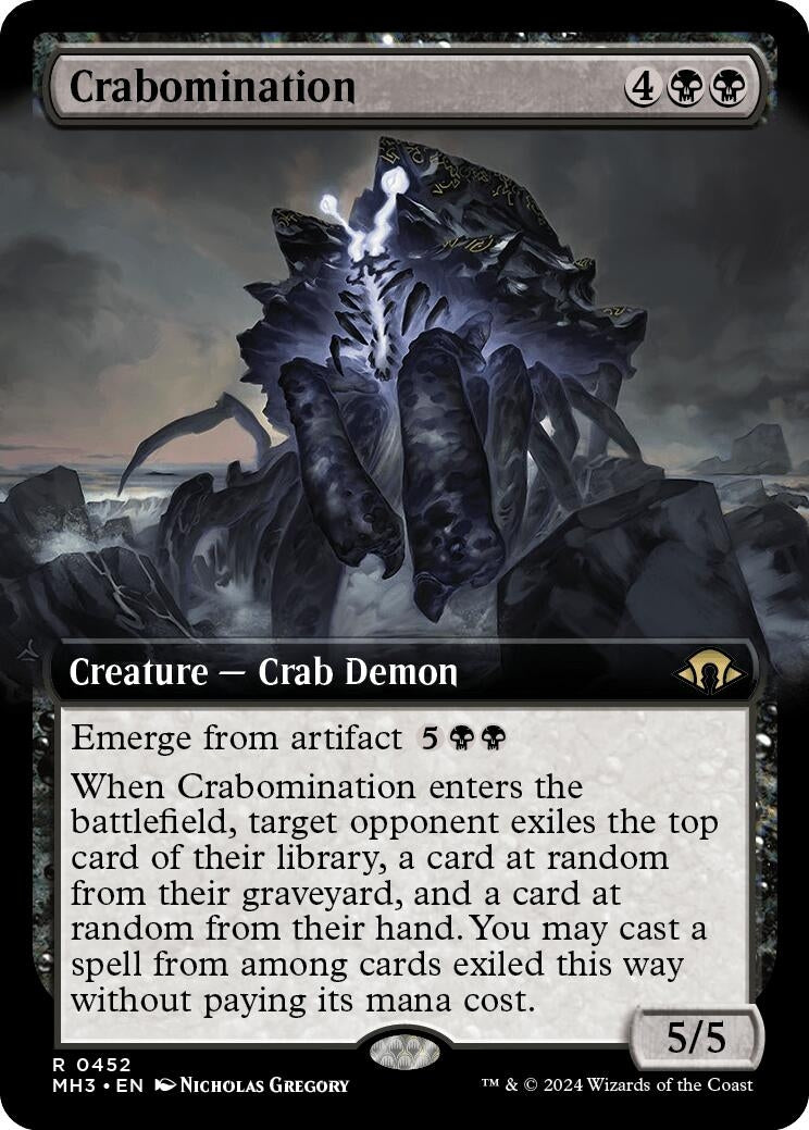 Image for Crabomination (Extended Art) (452) (Modern Horizons 3) - Magic: The Gathering