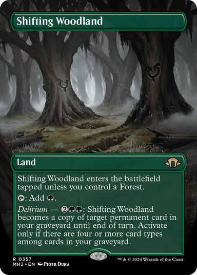 Image for Shifting Woodland (Borderless) (357) (Modern Horizons 3) - Magic: The Gathering
