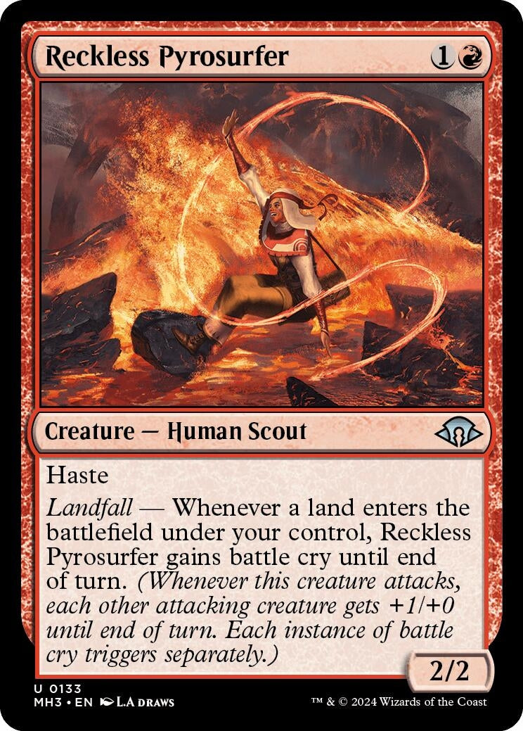 Image for Reckless Pyrosurfer (133) (Modern Horizons 3) - Magic: The Gathering