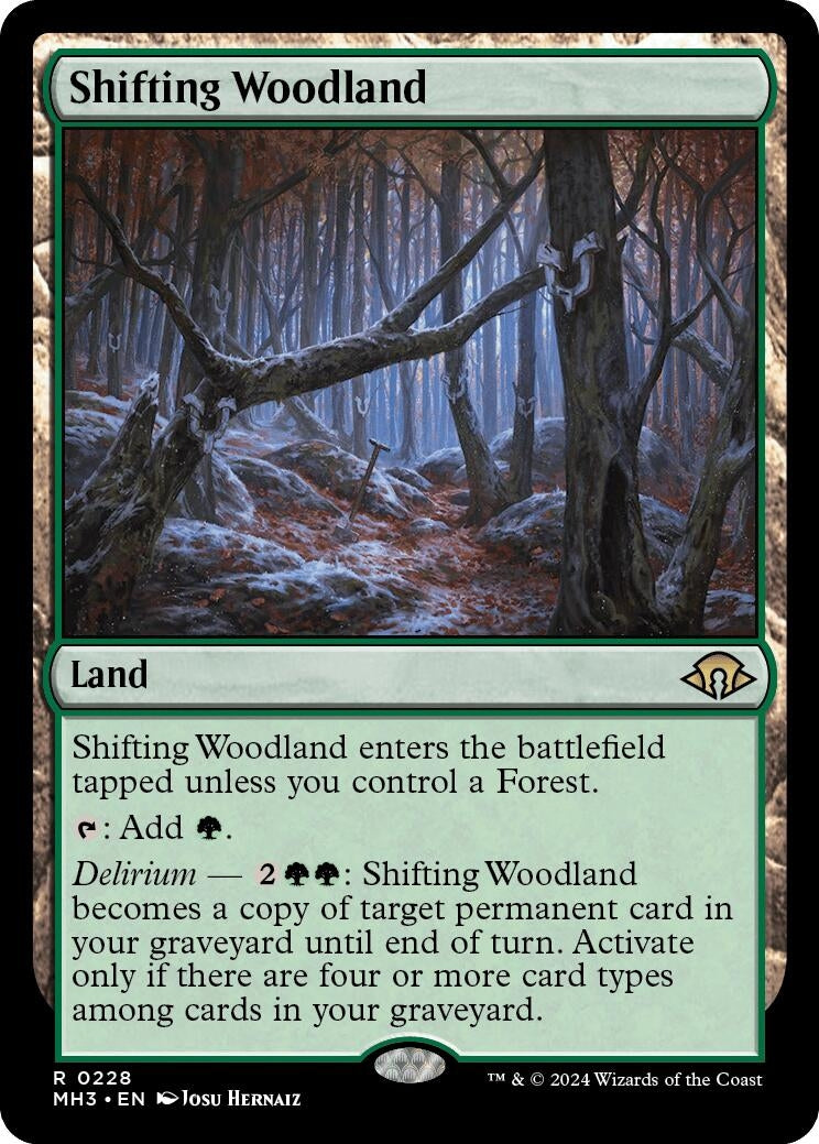 Image for Shifting Woodland (228) (Modern Horizons 3) - Magic: The Gathering