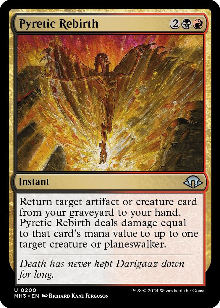 Image for Pyretic Rebirth (200) (Modern Horizons 3) - Magic: The Gathering