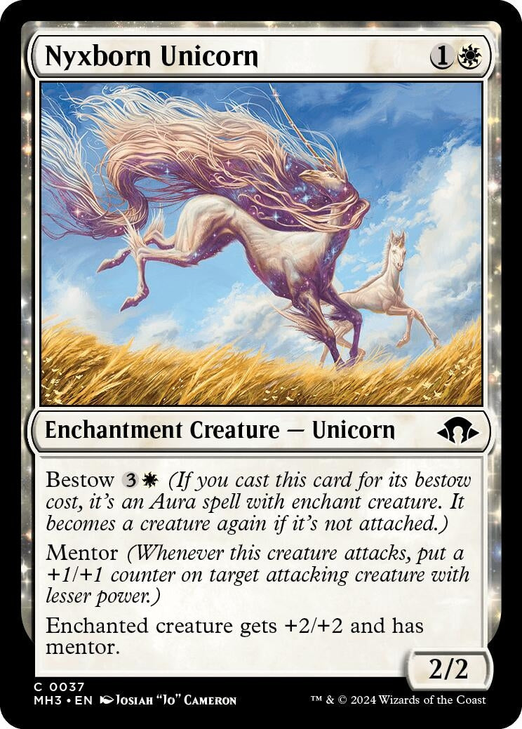 Image for Nyxborn Unicorn (37) (Modern Horizons 3) - Magic: The Gathering