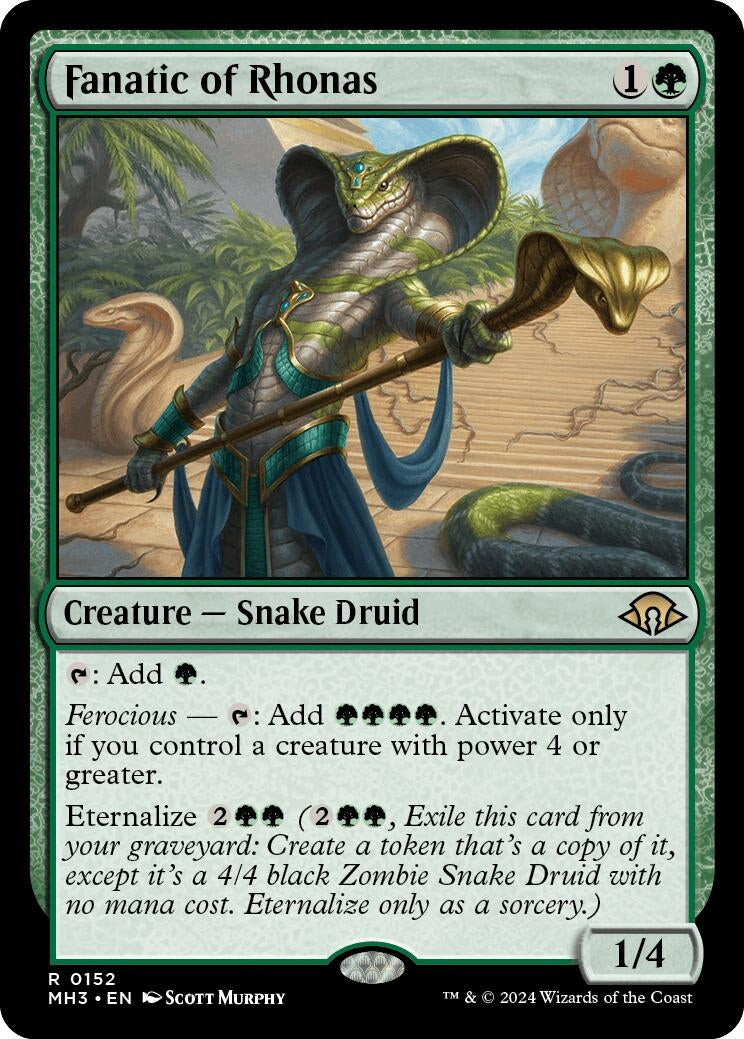 Image for Fanatic of Rhonas (152) (Modern Horizons 3) - Magic: The Gathering