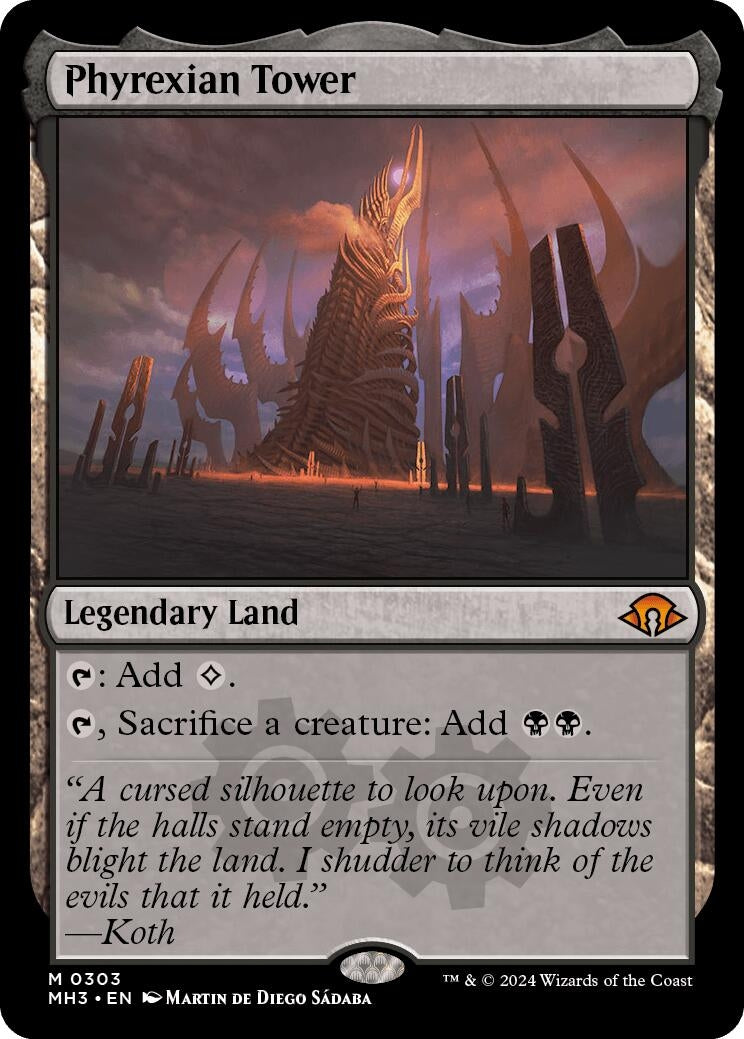 Image for Phyrexian Tower (303) (Modern Horizons 3) - Magic: The Gathering