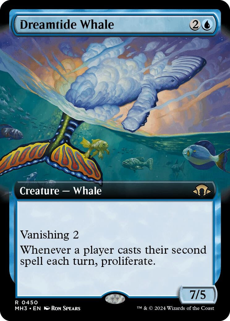 Image for Dreamtide Whale (Extended Art) (450) (Modern Horizons 3) - Magic: The Gathering