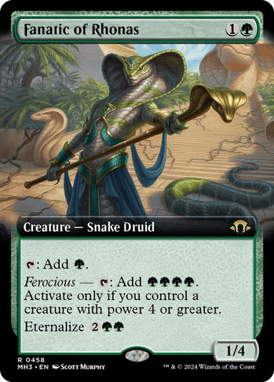 Image for Fanatic of Rhonas (Extended Art) (458) (Modern Horizons 3) - Magic: The Gathering