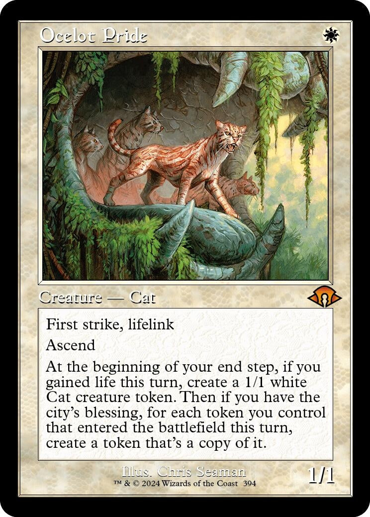 Image for Ocelot Pride (Retro Frame) (394) (Modern Horizons 3) - Magic: The Gathering