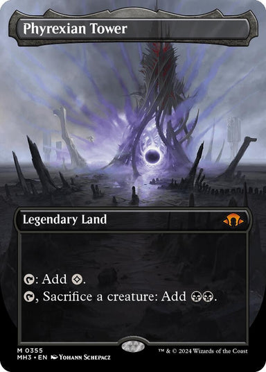 Image for Phyrexian Tower (Borderless) (355) (Modern Horizons 3) - Magic: The Gathering