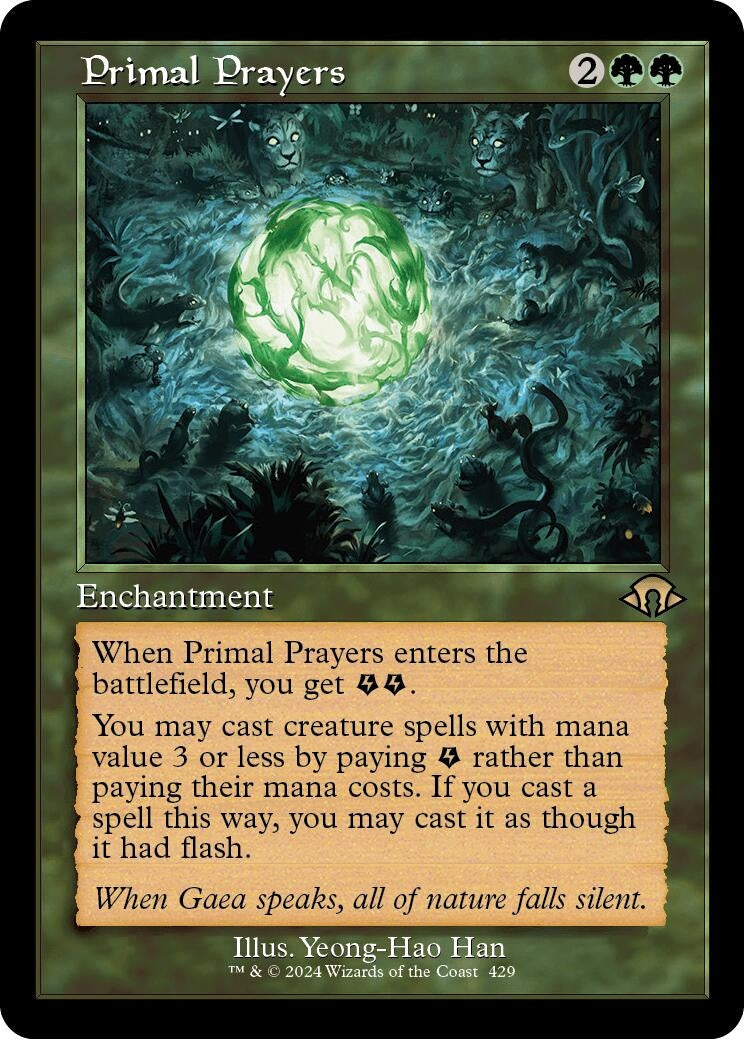 Image for Primal Prayers (Retro Frame) (429) (Modern Horizons 3) - Magic: The Gathering