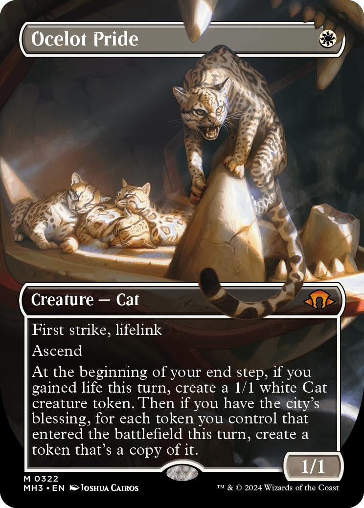 Image for Ocelot Pride (Borderless) (322) (Modern Horizons 3) - Magic: The Gathering