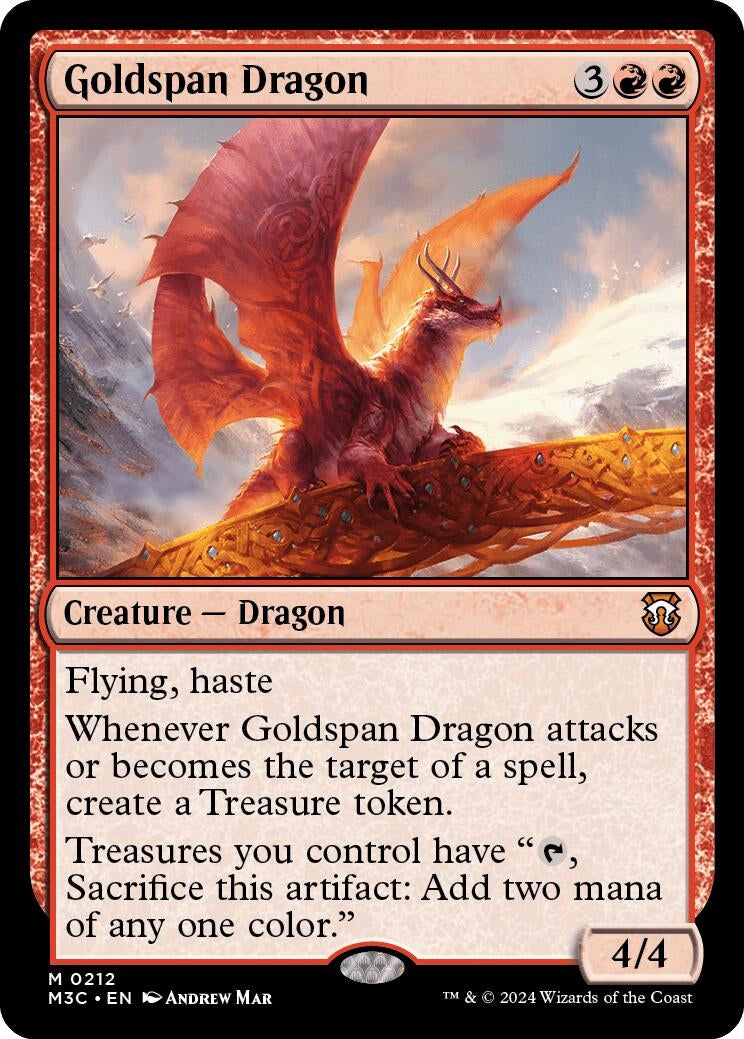 Image for Goldspan Dragon (212) (Modern Horizons 3) - Magic: The Gathering