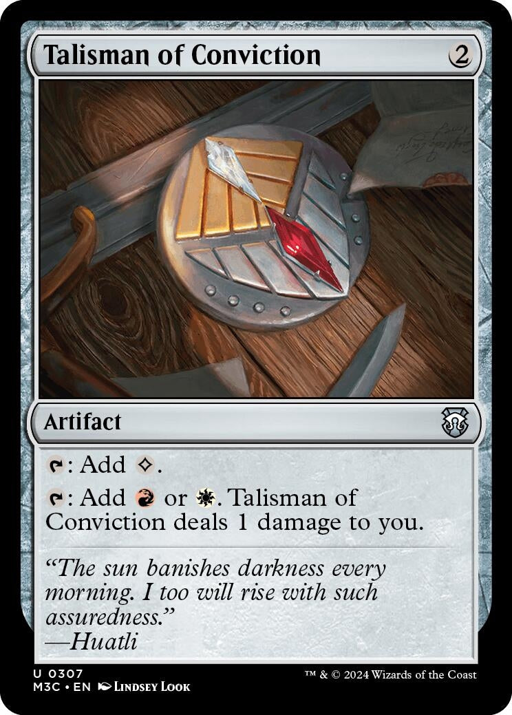 Image for Talisman of Conviction (307) (Modern Horizons 3) - Magic: The Gathering