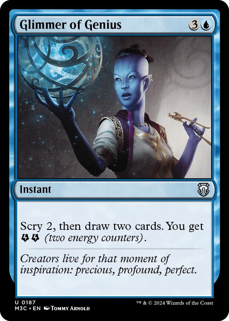 Image for Glimmer of Genius (187) (Modern Horizons 3) - Magic: The Gathering