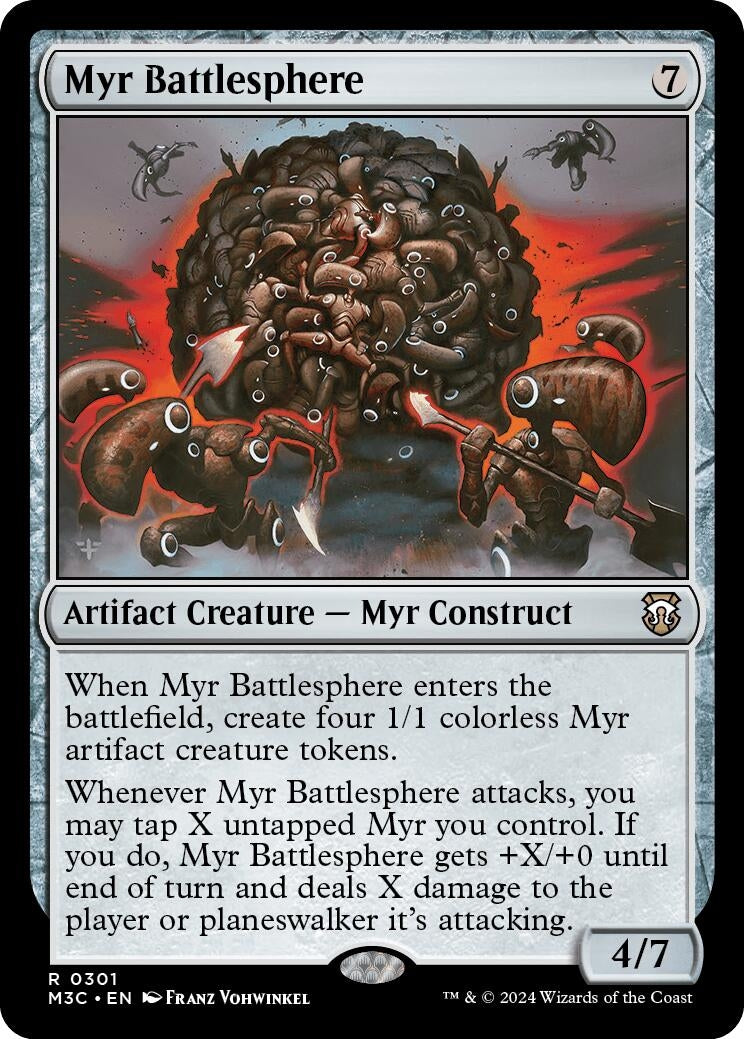 Image for Myr Battlesphere (301) (Modern Horizons 3) - Magic: The Gathering