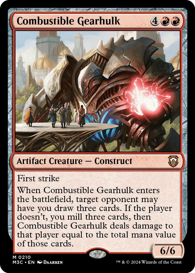 Image for Combustible Gearhulk (210) (Modern Horizons 3) - Magic: The Gathering