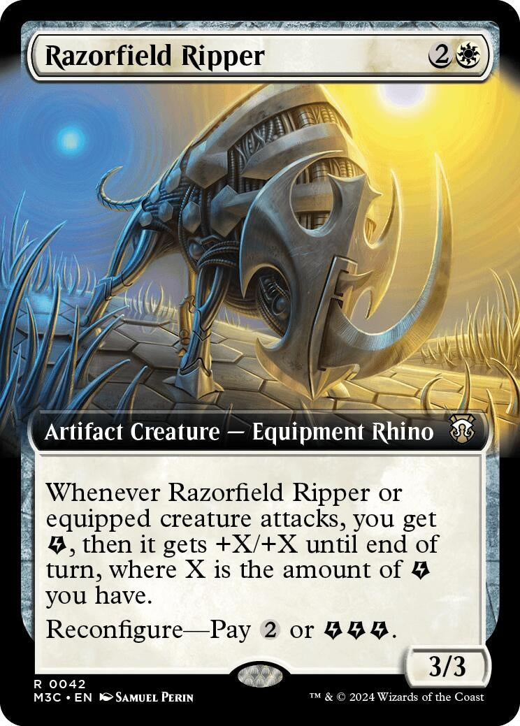 Image for Razorfield Ripper (Extended Art) (42) (Modern Horizons 3) - Magic: The Gathering