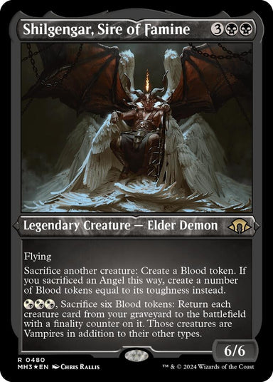 Image for Shilgengar, Sire of Famine (Foil Etched) (480) (Modern Horizons 3) - Magic: The Gathering
