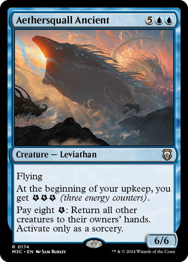 Image for Aethersquall Ancient (Ripple Foil) (174) (Modern Horizons 3) - Magic: The Gathering