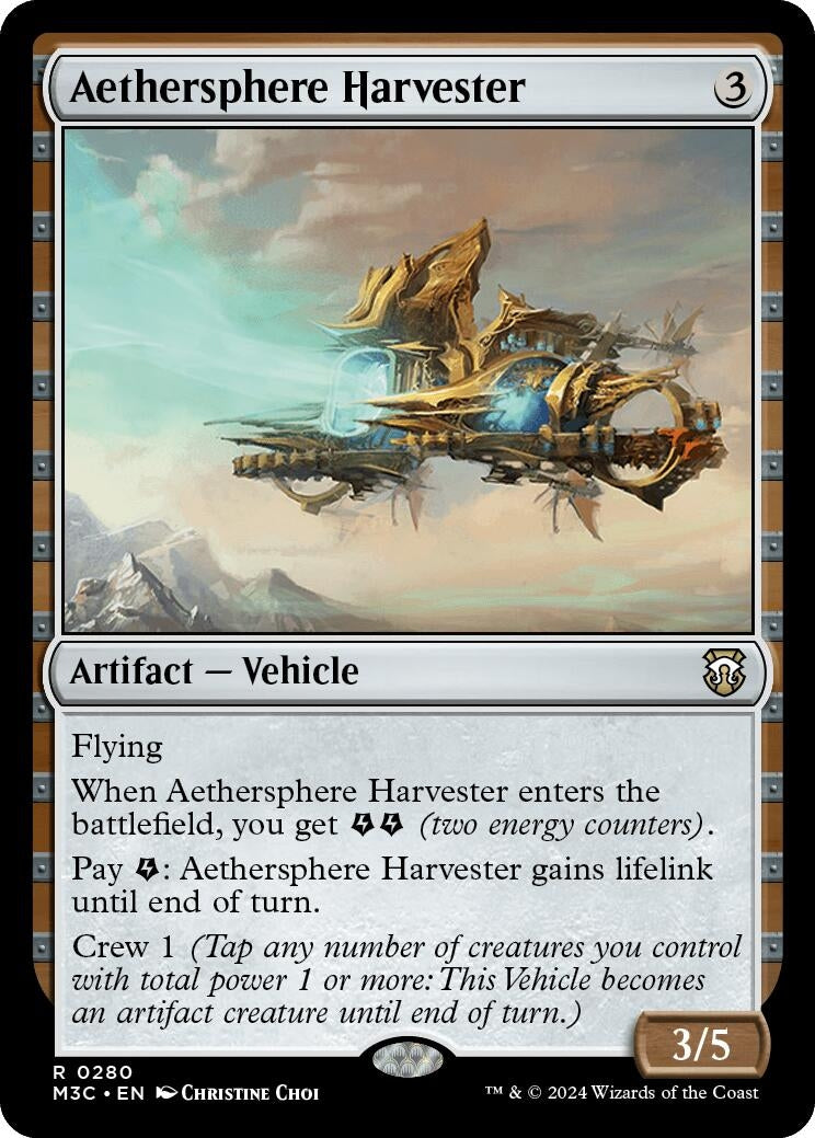 Image for Aethersphere Harvester (Ripple Foil) (280) - Magic: The Gathering