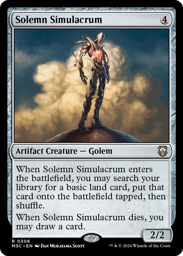 Image for Solemn Simulacrum (Ripple Foil) (306) - Magic: The Gathering