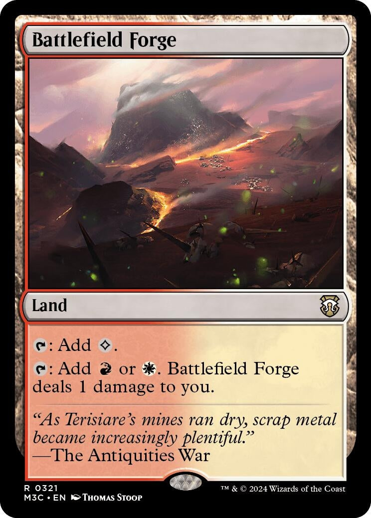 Image for Battlefield Forge (Ripple Foil) (321) - Magic: The Gathering