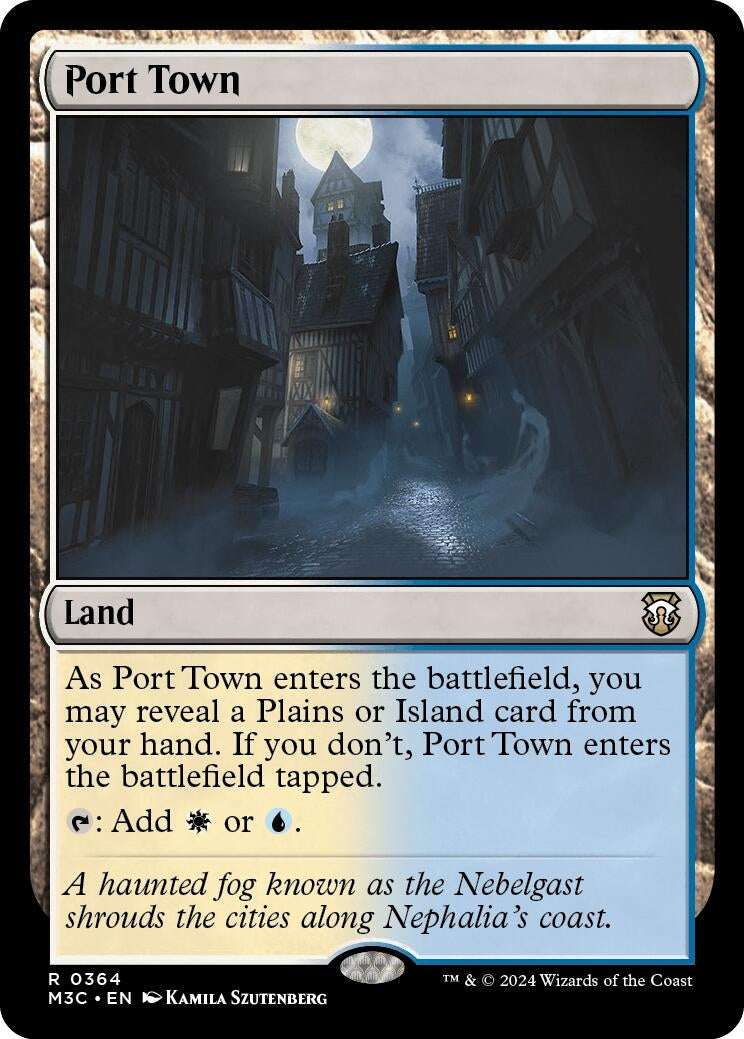 Image for Port Town (Ripple Foil) (364) - Magic: The Gathering