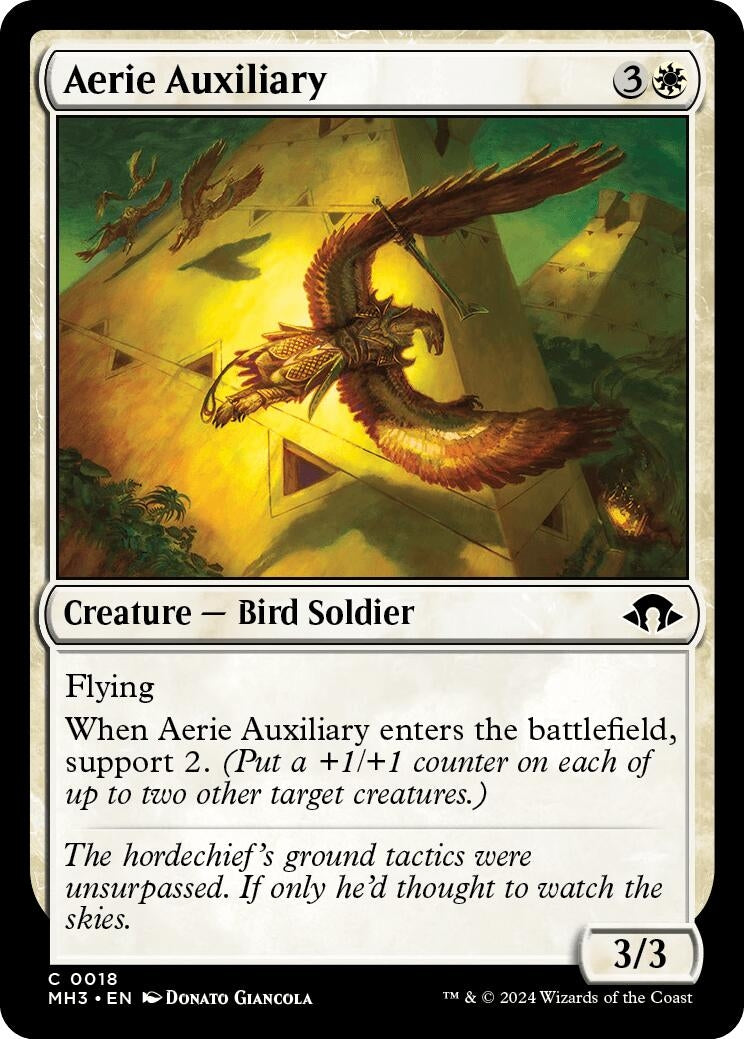 Image for Aerie Auxiliary (18) (Modern Horizons 3) - Magic: The Gathering