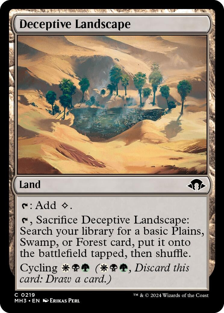 Image for Deceptive Landscape (219) (Modern Horizons 3) - Magic: The Gathering