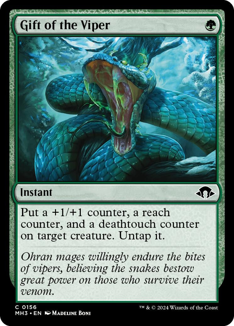 Image for Gift of the Viper (156) (Modern Horizons 3) - Magic: The Gathering