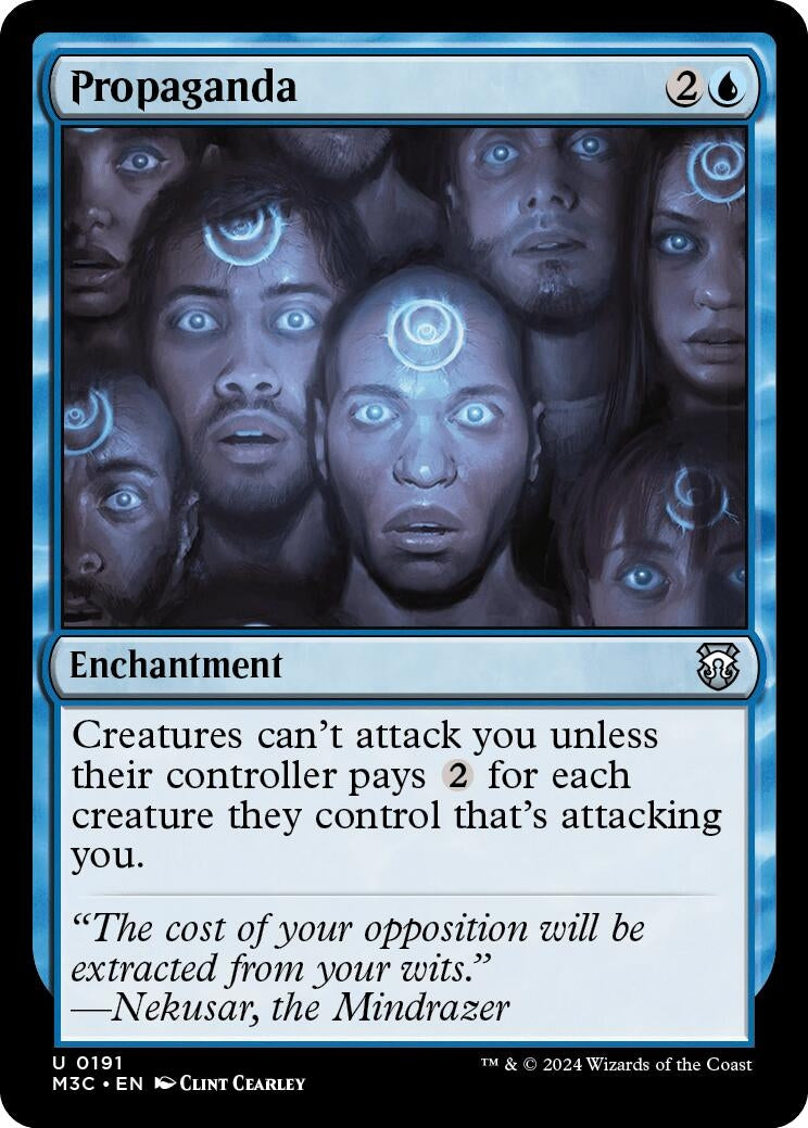 Image for Propaganda (Ripple Foil) (191) - Magic: The Gathering
