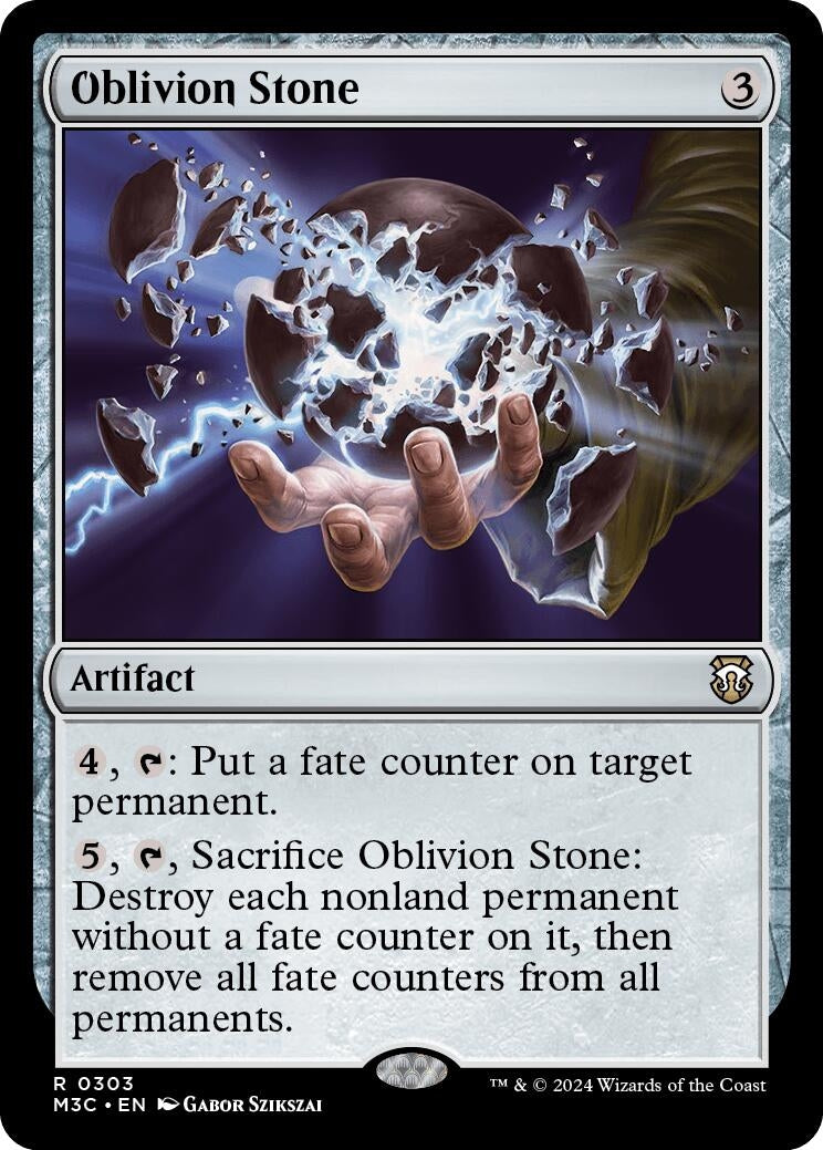 Image for Oblivion Stone (Ripple Foil) (303) - Magic: The Gathering
